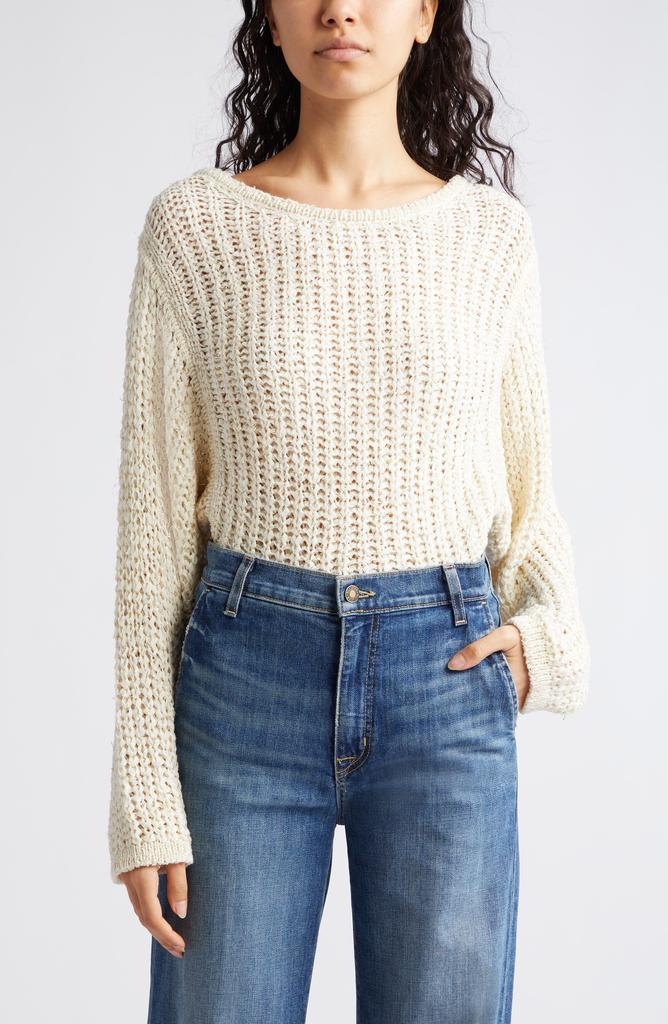 Ramy Brook Clea Metallic Boat Neck Sweater