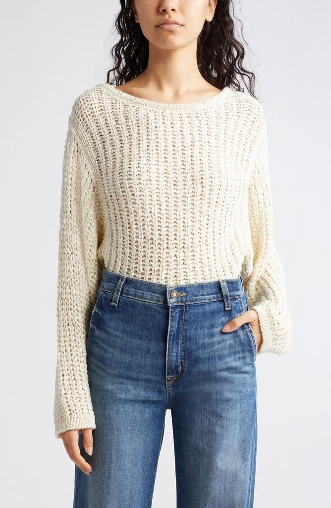 Ramy Brook Clea Metallic Boat Neck Sweater 1
