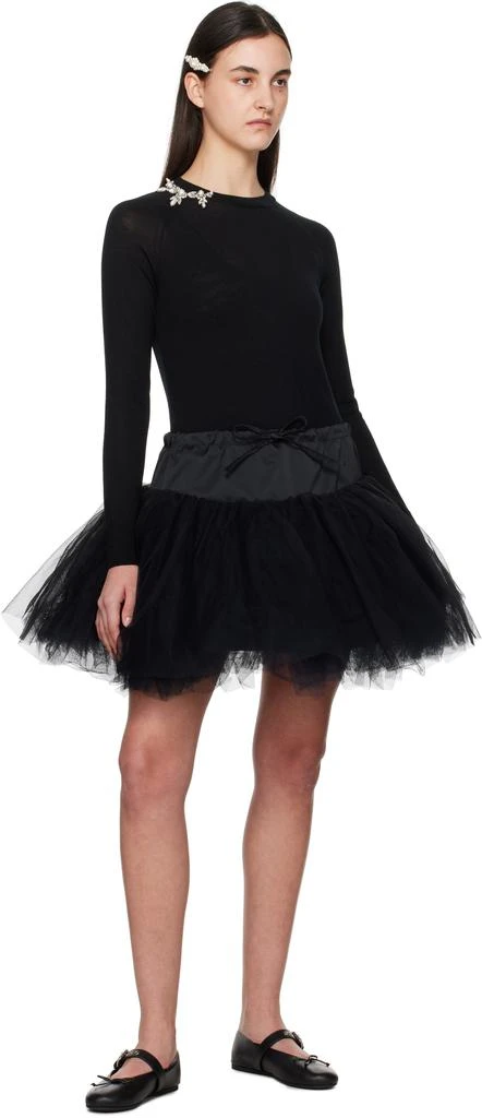 Simone Rocha Black Classic Long Sleeve Sweater 4