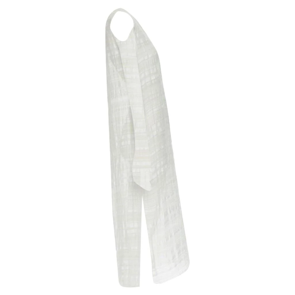 Raey striped semi sheer midi casual day dress 5