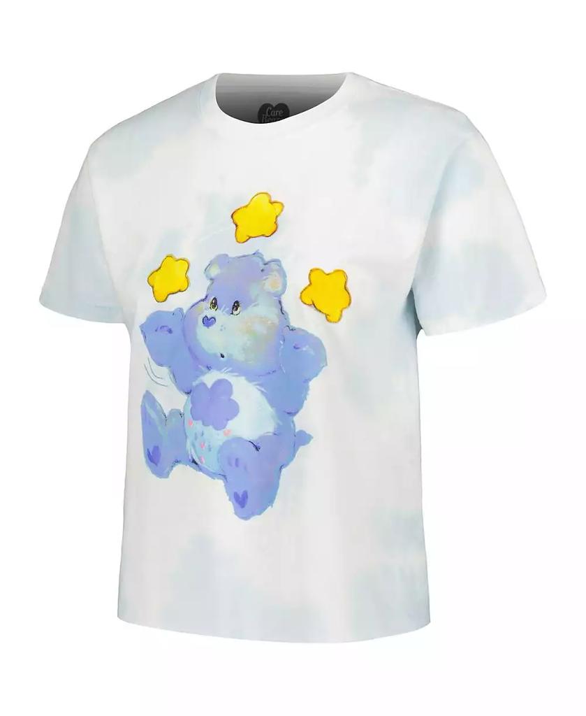 Mad Engine Men's and Women's Care Bears Grumpy Bear Stars Tie-Dye T-shirt