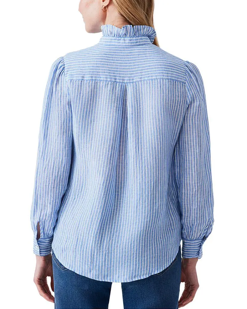 J.McLaughlin Julian Stripe Linen Blouse 2