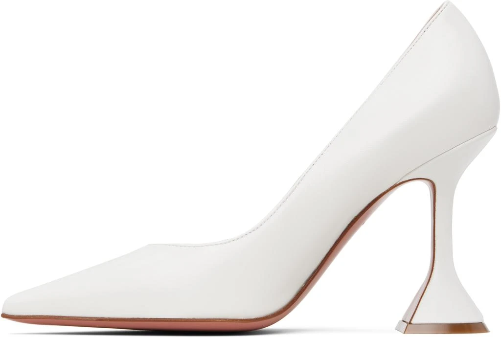 Amina Muaddi White Ami Pump Heels 3