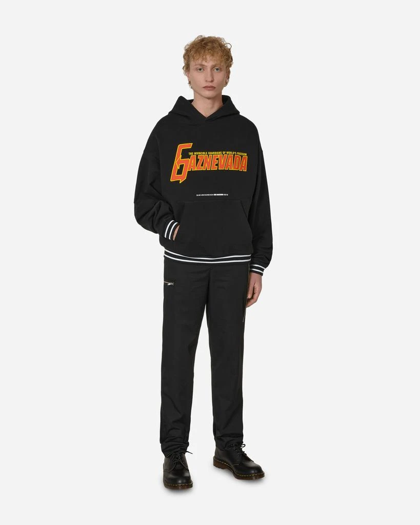 Slam Jam Gaznevada Graphic Hooded Sweatshirt Black 4