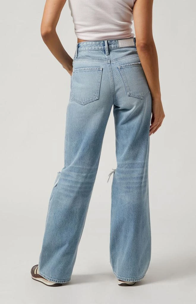 PacSun Light Indigo Ripped High Waisted Girlfriend Jeans 4