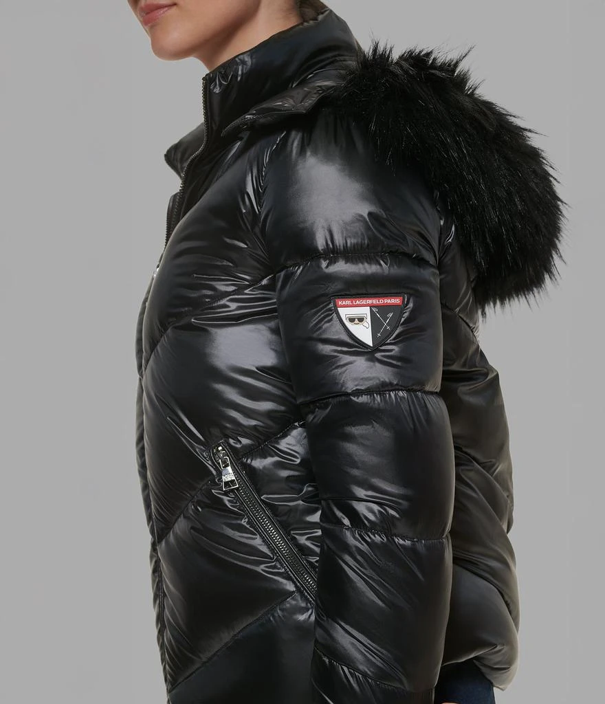 Karl Lagerfeld Paris APRES SKI SHORT CHEVRON PUFFER 4