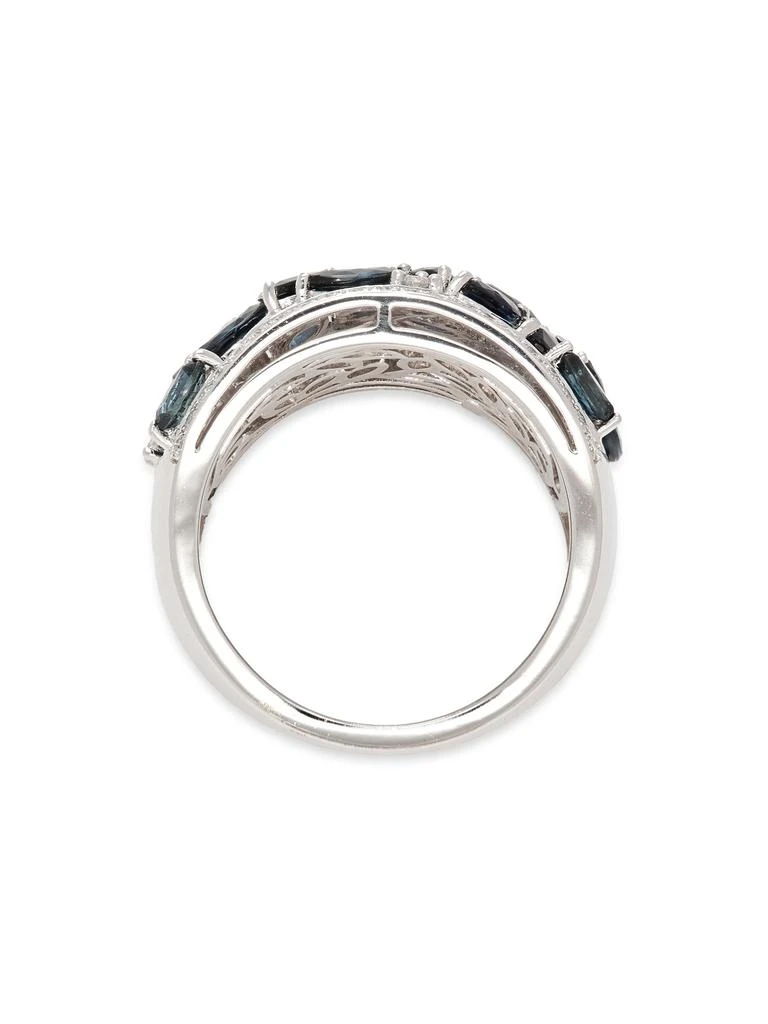 Effy 14K White Gold, Sapphire 
0.35 TCW Diamond Ring 3