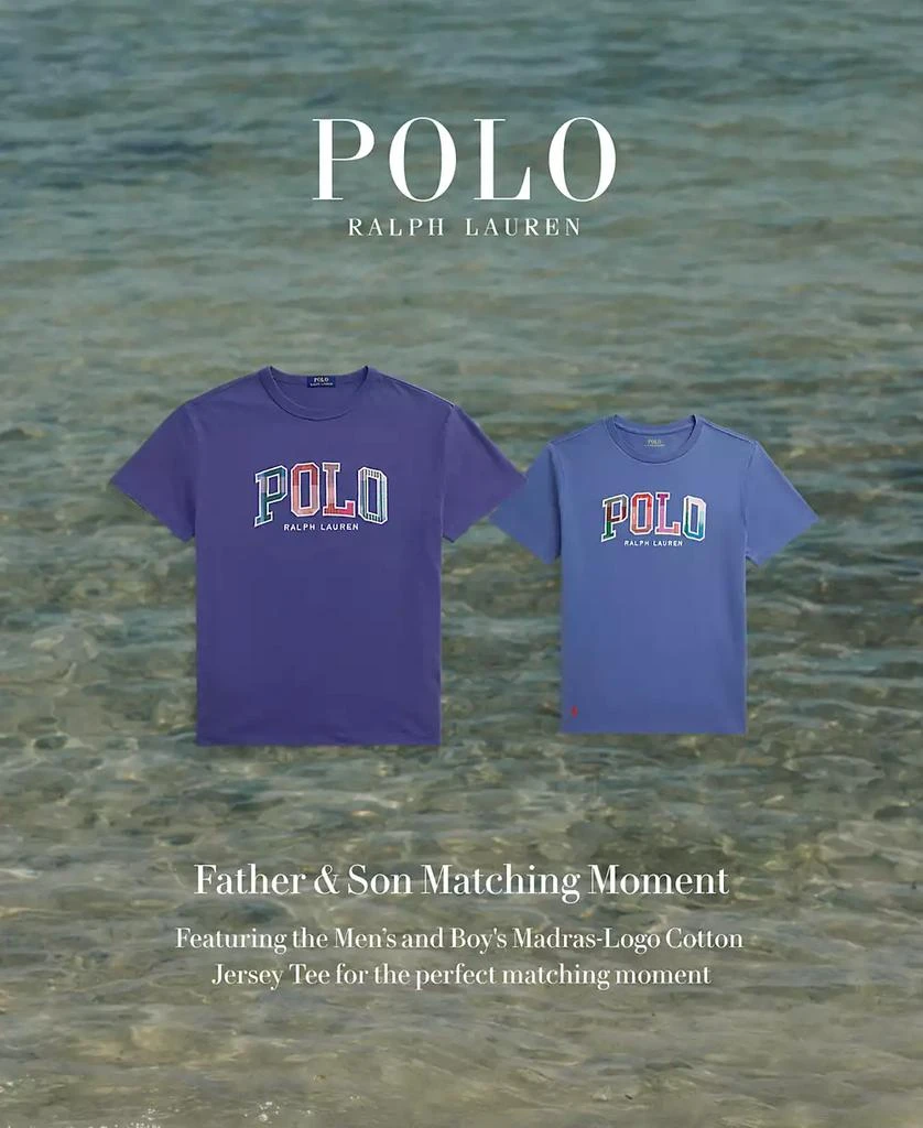 Ralph Lauren Men's Classic-Fit Madras-Logo Jersey T-Shirt 2