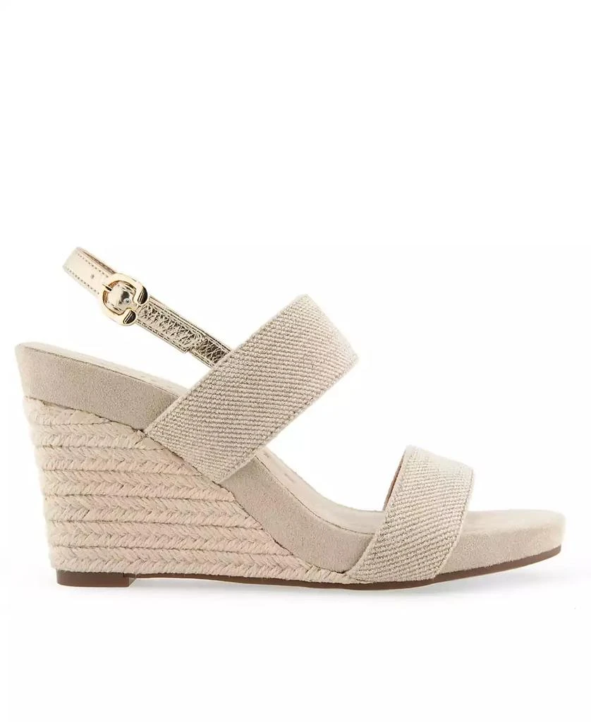 Aerosoles Women's Paxton Buckle Strap Wedge Sandals 5