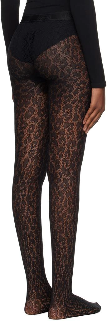 Wolford Black Leo Lace Tights 3
