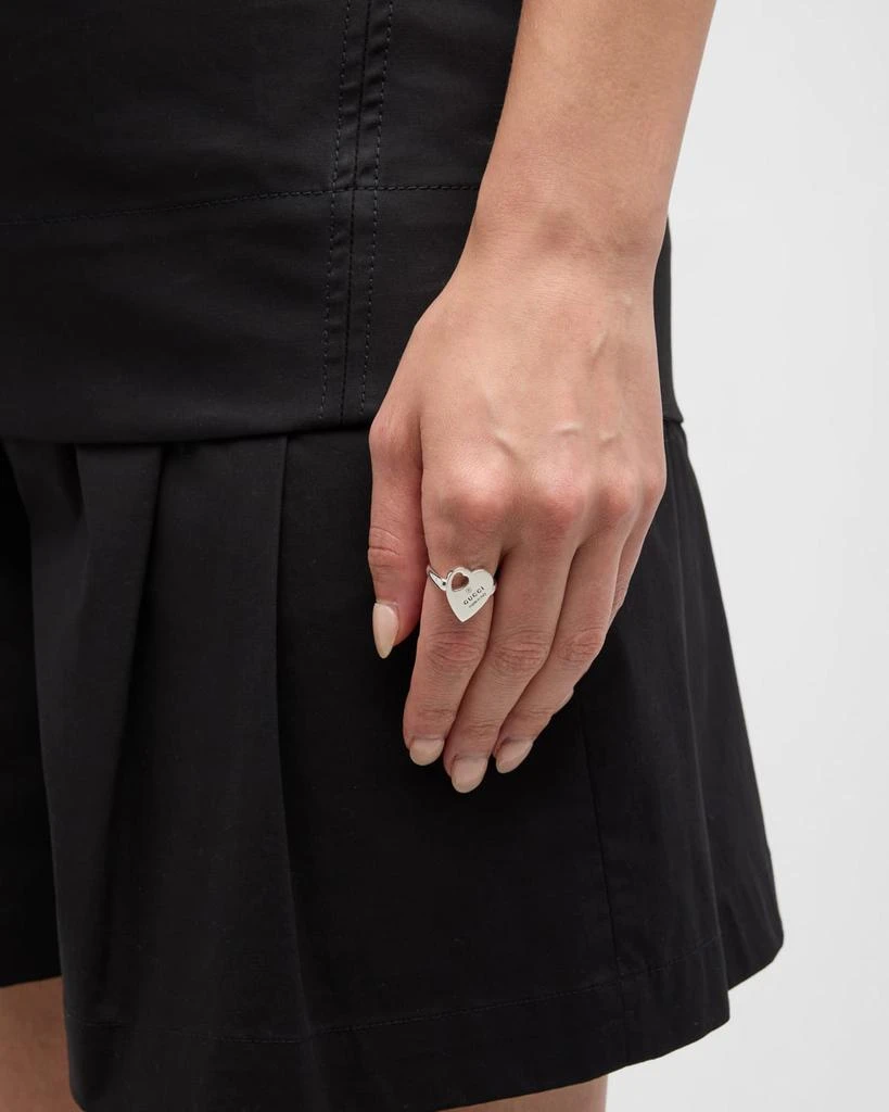 Gucci Trademark Cut-Out Heart Ring 2