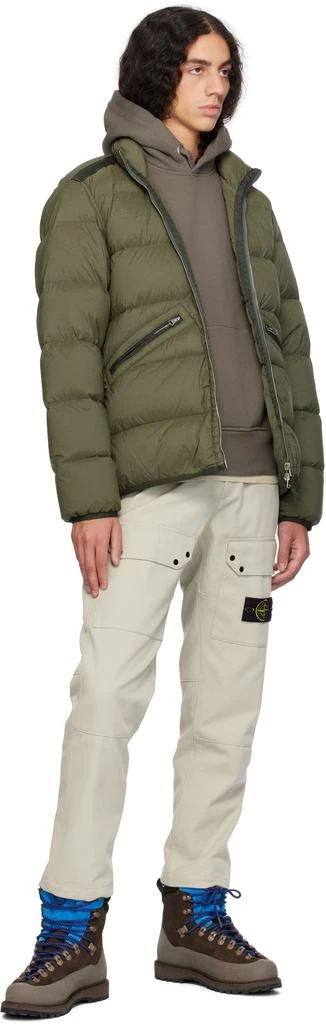 Stone Island Khaki 43028 Seamless Tunnel Nylon Down Jacket 5
