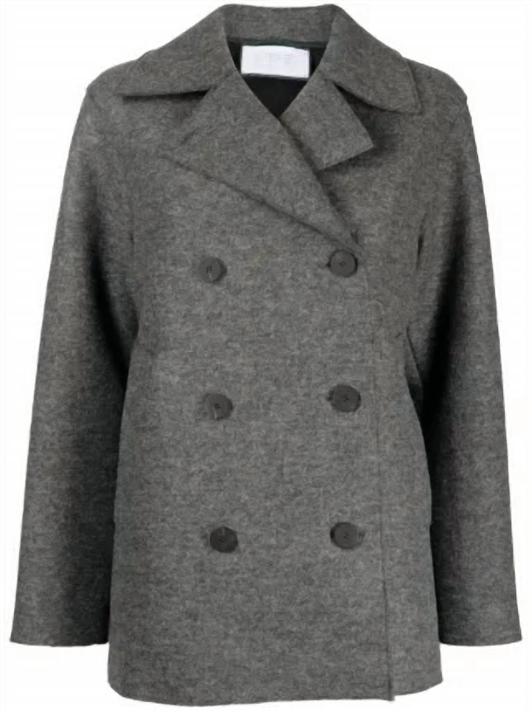 Max Mara Max Mara 'Asturie1234' Grey Cashmere Blend Coat