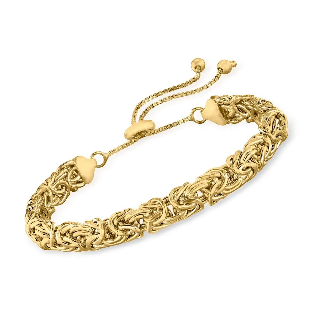 Ross-Simons 18kt Gold Over Sterling Silver Byzantine Bolo Bracelet 1