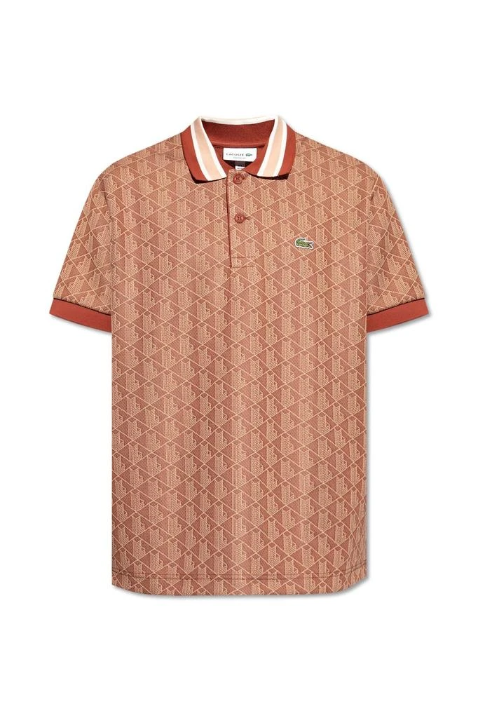 Lacoste Lacoste Monogram Jacquard Classic Fit Polo Shirt 1