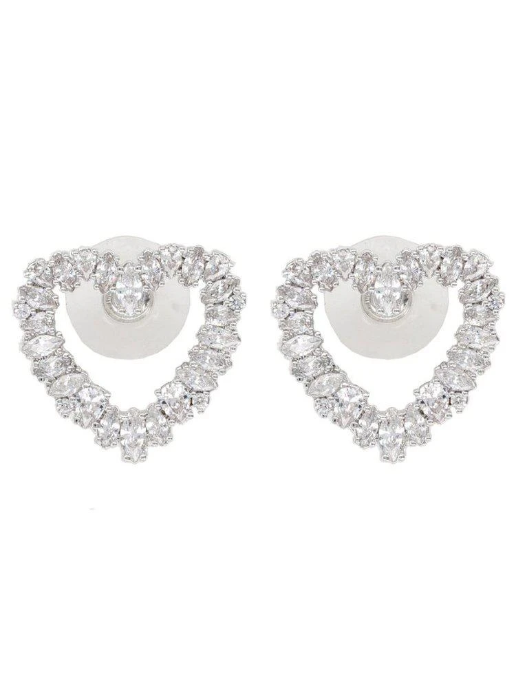 Self Portrait Self-Portrait Mini Heart Embellished Earrings