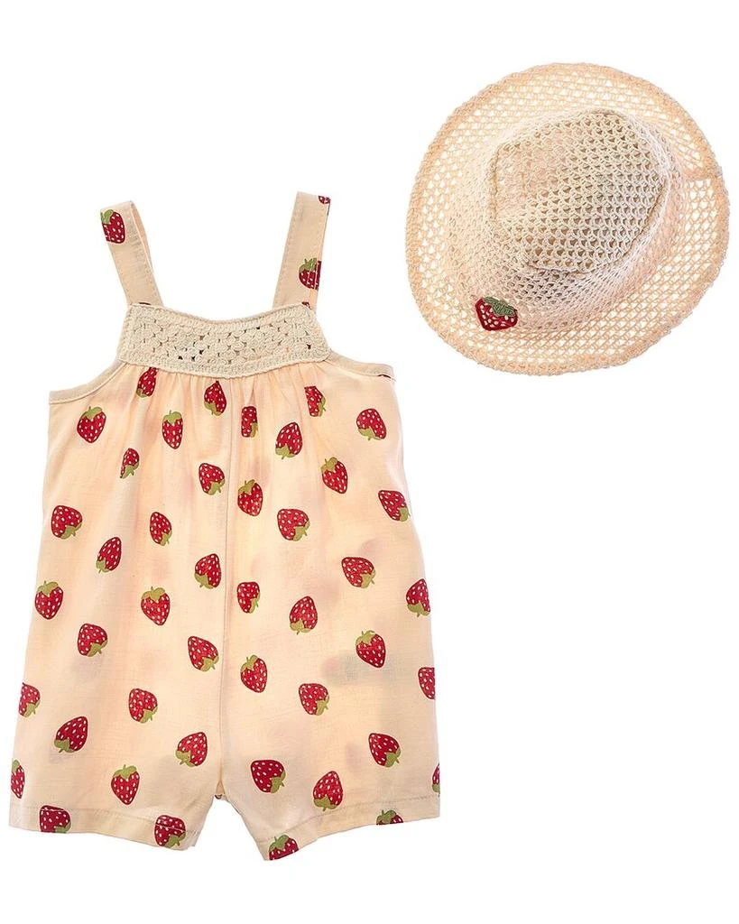 Rachel Zoe 2pc Romper with Sun Hat 1
