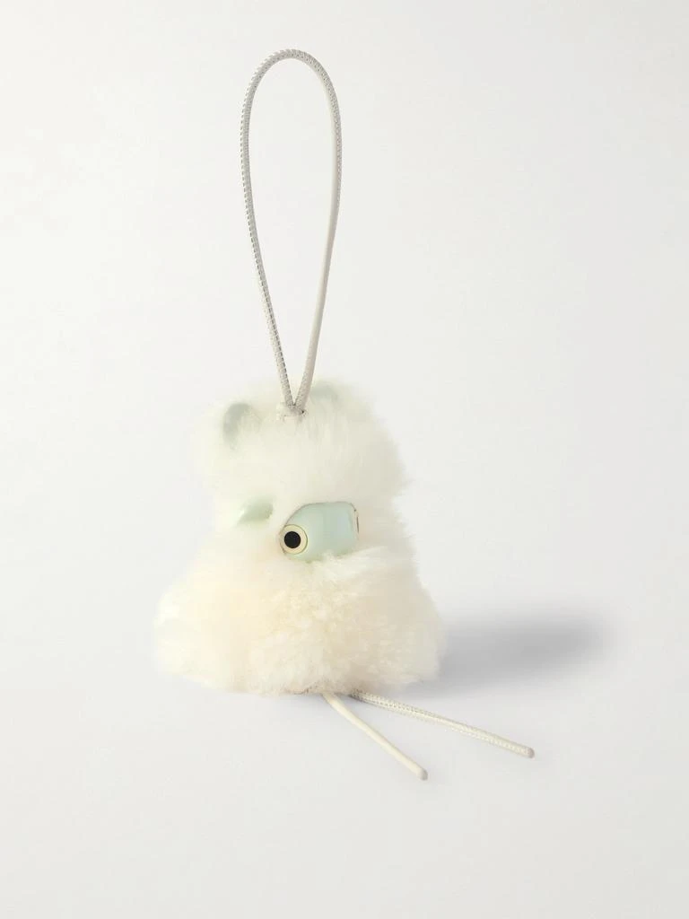 Loewe Bunny Puzz Shearling And Acetate Bag Charm
