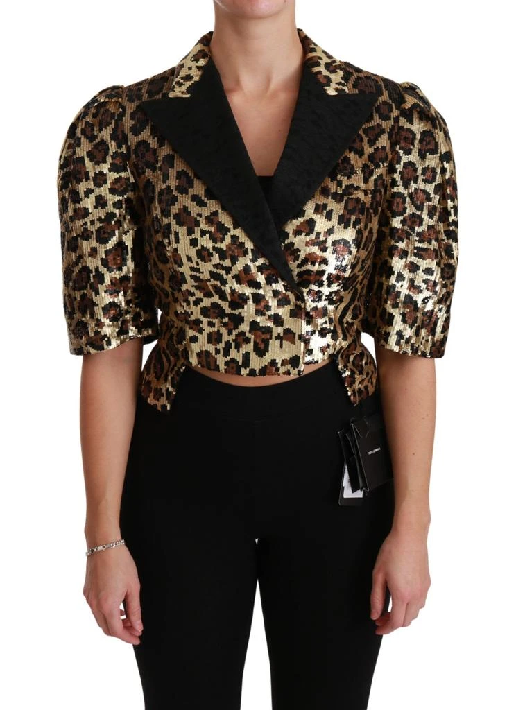 Dolce 
Gabbana Blazer Leopard Sequined Women
s Jacket