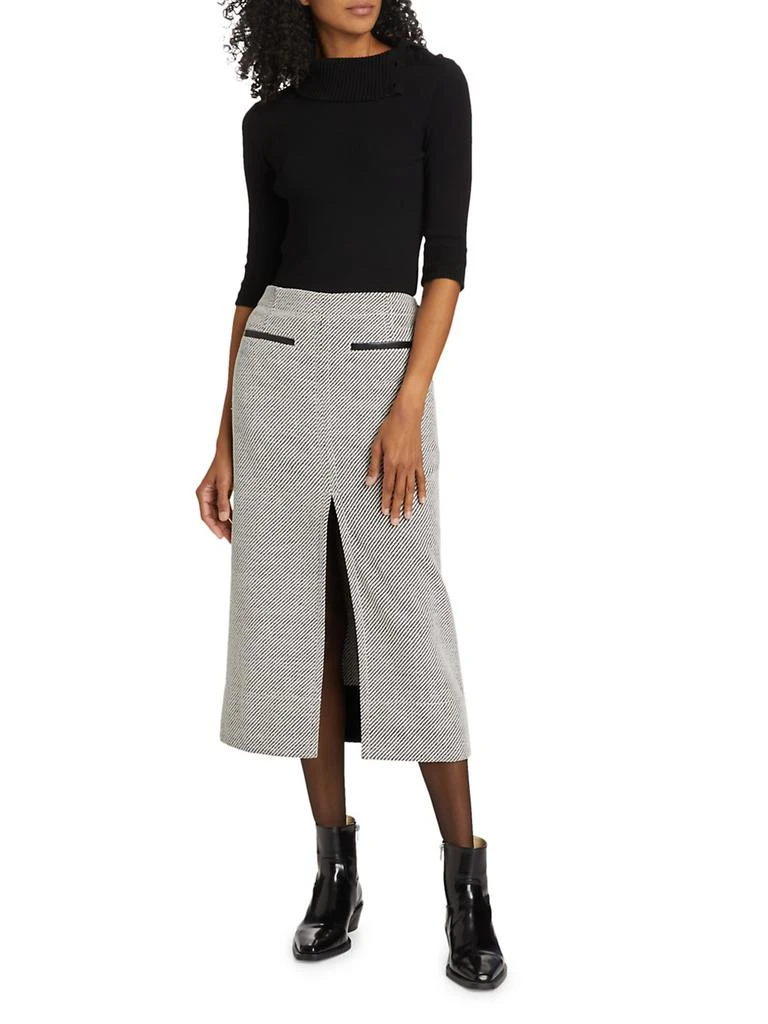 Proenza Schouler Lennon Soft Twill Midi-Skirt 2