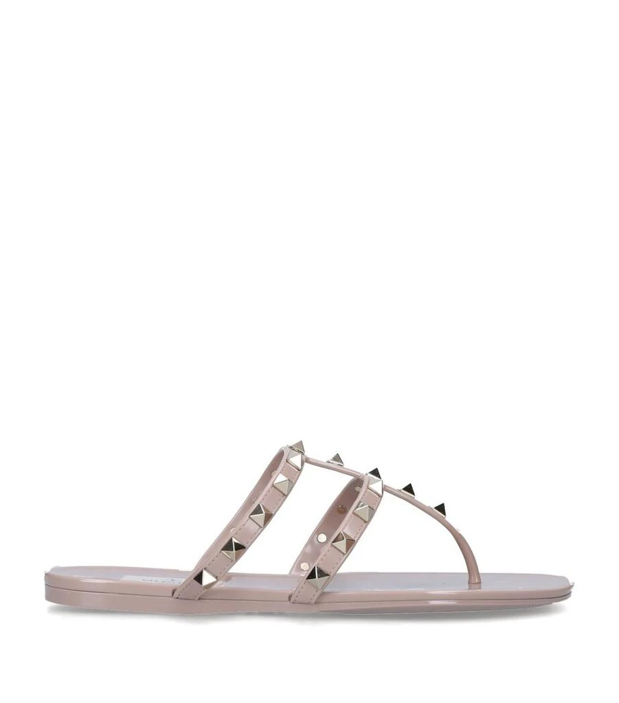 Valentino Rubber Rockstud Sandals 1