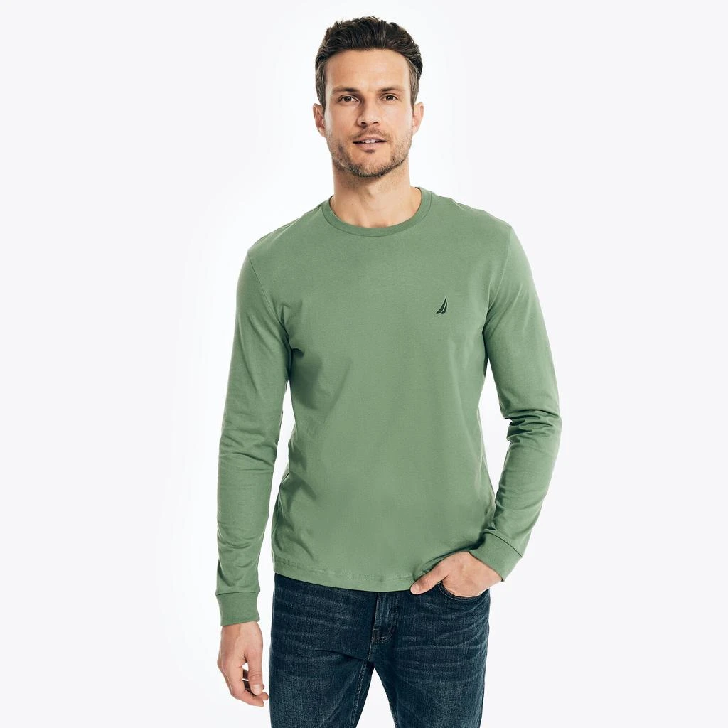 Nautica Mens Crewneck Long-Sleeve T-Shirt 9