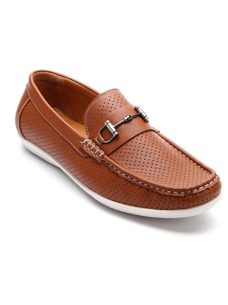 Aston Marc Mens Faux Leather Slip-On Loafers 8