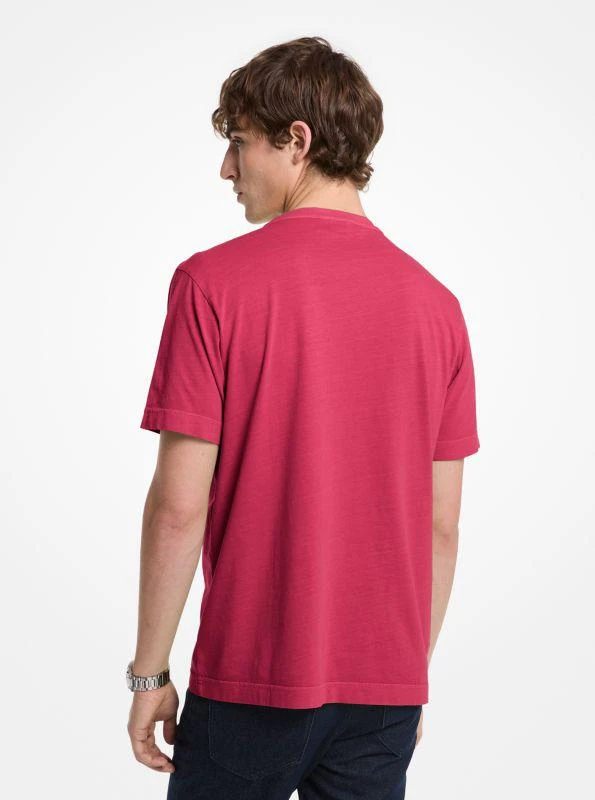 Michael Kors Logo Garment-Dyed Cotton T-Shirt 2