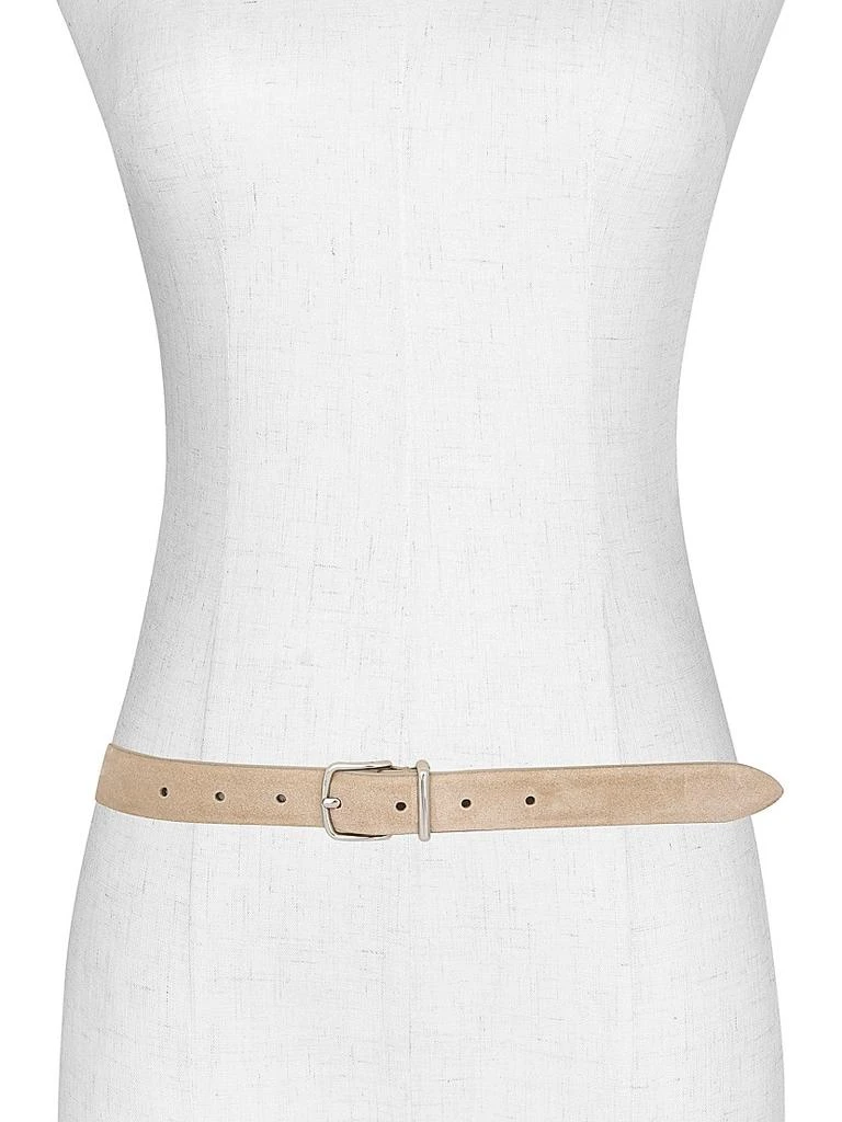 Vince Suede Polished Buckle Belt 4