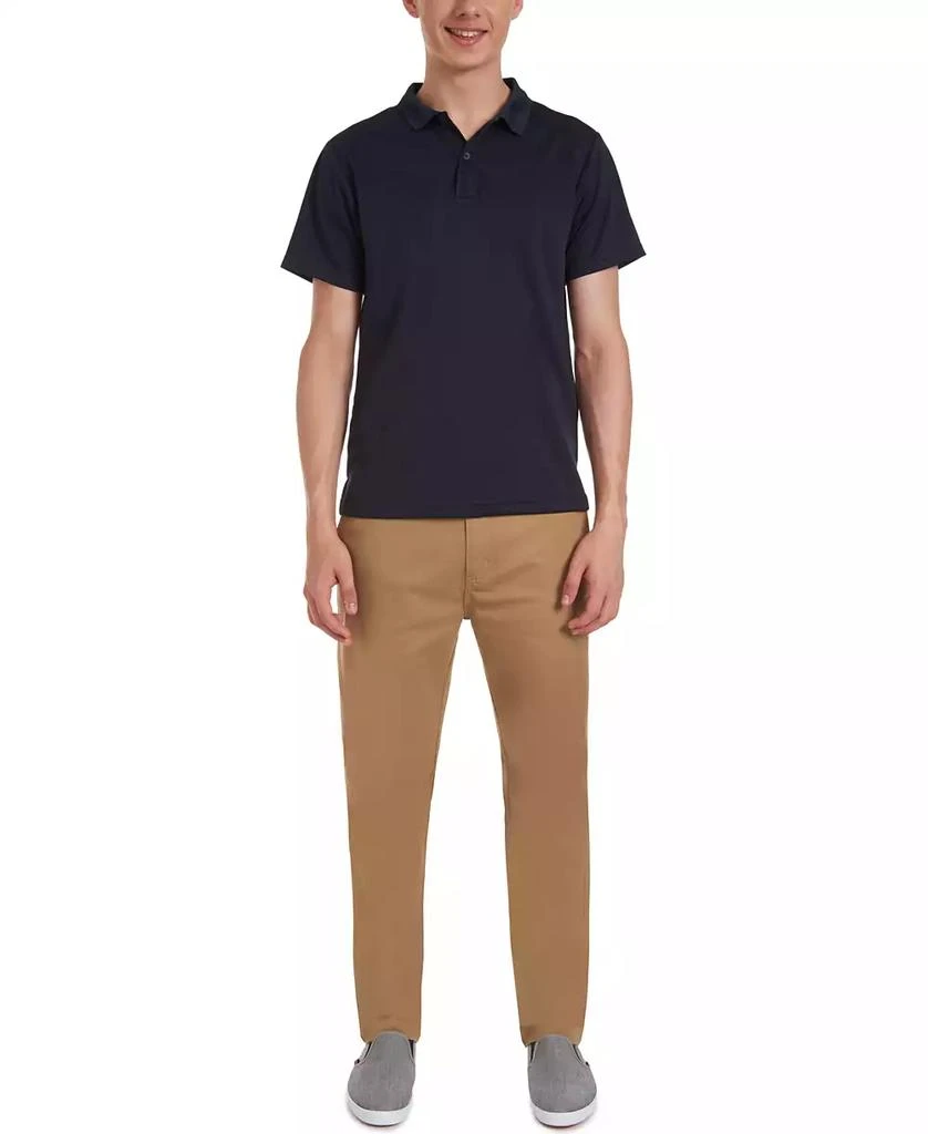 Nautica Young Men Uniform Short Sleeve Performance Stretch Polo 3