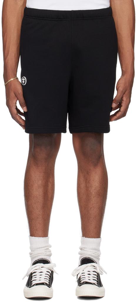 AAPE Black Moonface Shorts