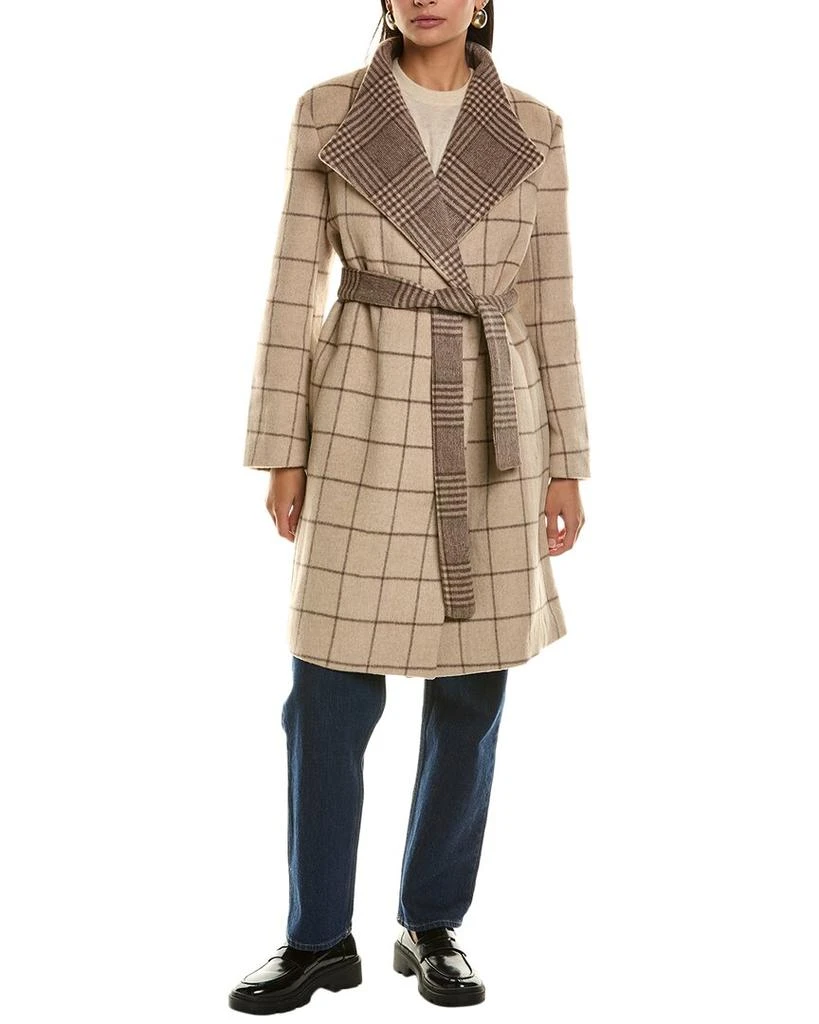French Connection Fran Belted Wool-Blend Coat 3