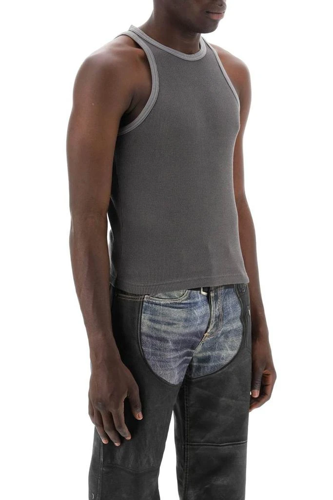 Acne Studios cotton waffle tank top 3