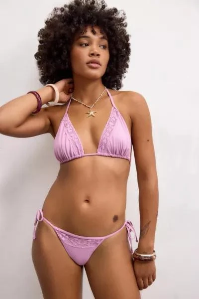 Out From Under Out From Under Sally Crochet-Trim Bikini Top 2