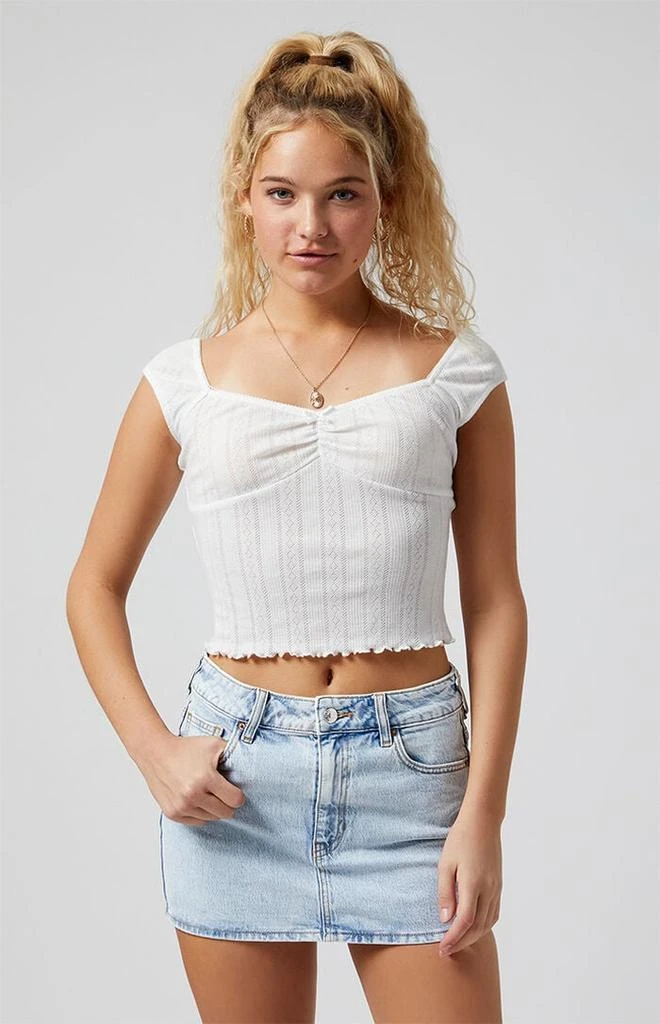 PacSun Bella Light Indigo Denim Skirt 1