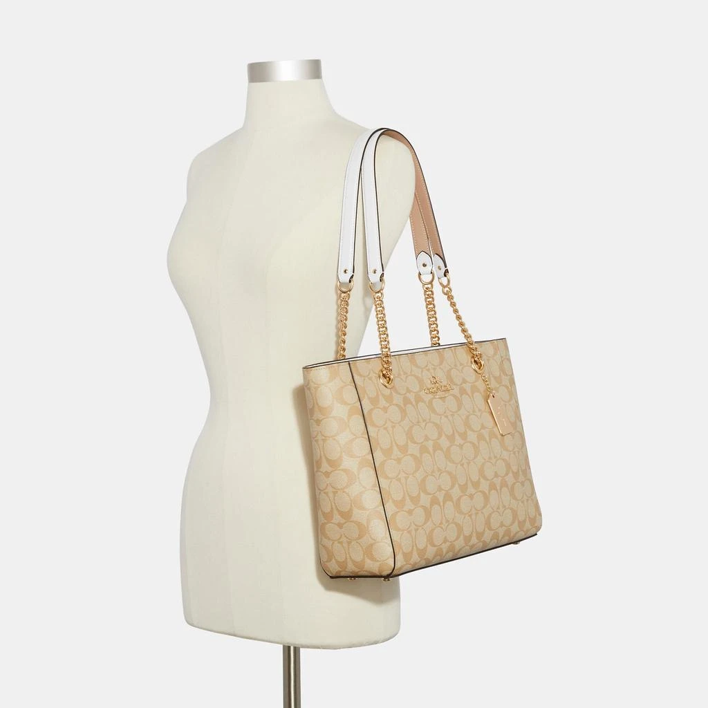 Coach Coach Outlet Cammie Chain Tote In Signature Canvas 3