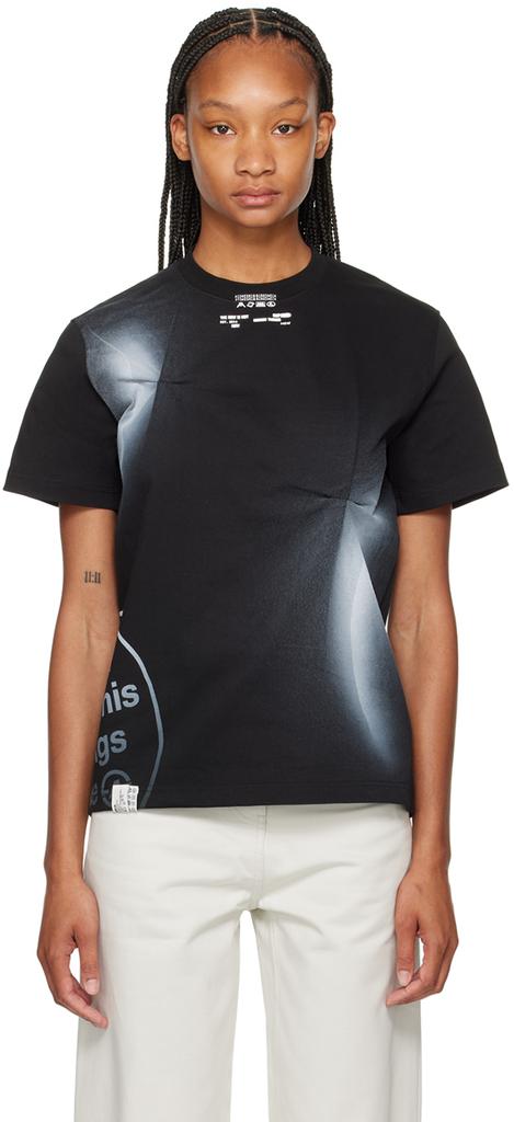 【ADERERROR】Langle t-shirt Noir ADER AderSpace # Shop #