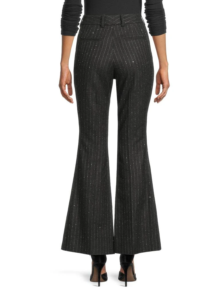 AMIRI Sequin Pinstripe Flare Pants 2