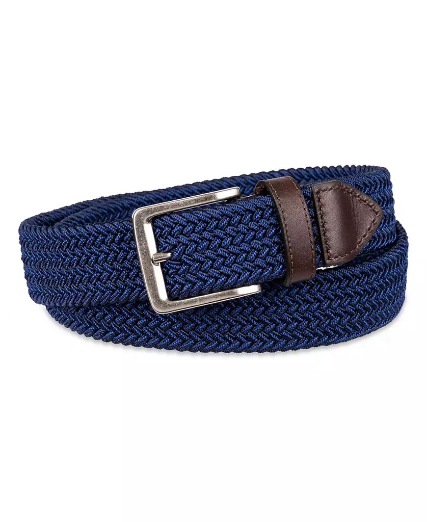 Tommy Bahama Men's Two-Tone Stretch Braided Web Belt