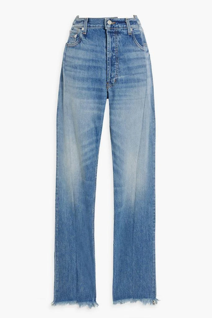 EB DENIM OG Replica frayed high-rise straight-leg jeans 1
