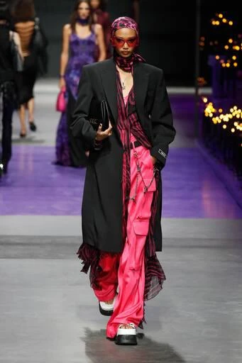 Versace Satin cargo pants 7