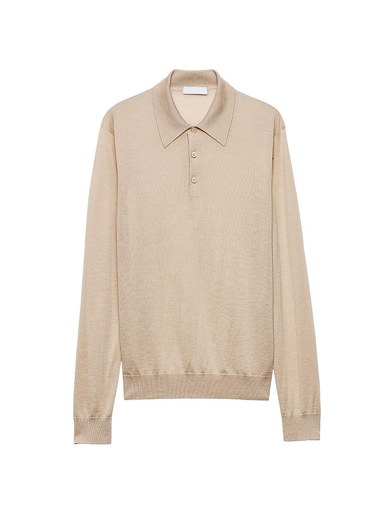 トップス PRADA SPORT long sleeve polo shirts Prada Long Sleeve Knit Polo Shirt | italist