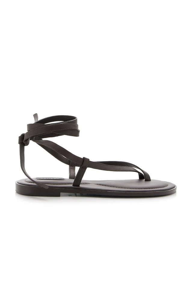A.Emery A.Emery - Elliot Leather Wrap Sandals - Brown - IT 41 - Moda Operandi 1