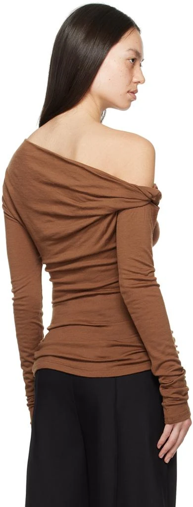 Paris Georgia SSENSE Exclusive Brown 'Elemental by Paris Georgia' Manahou Long Sleeve T-Shirt 3