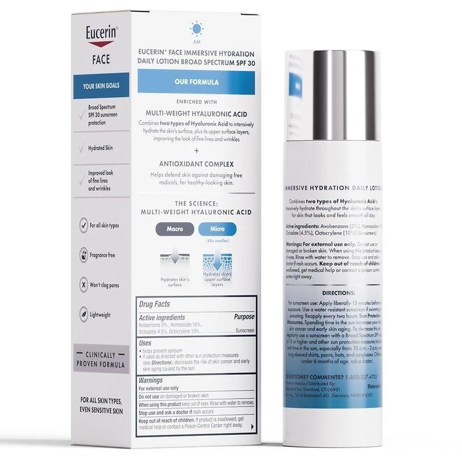 Eucerin Immersive Hydration Daily Lotion with SPF 30 2