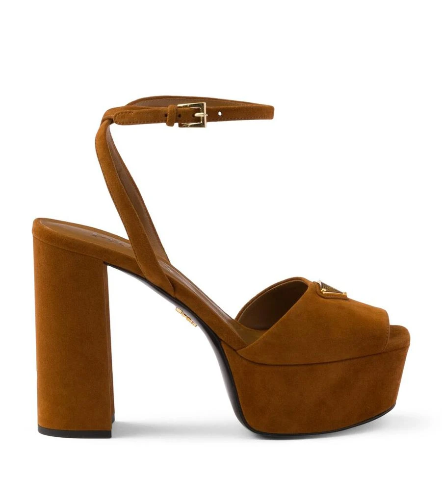 Prada Suede Platform Sandals 115 1