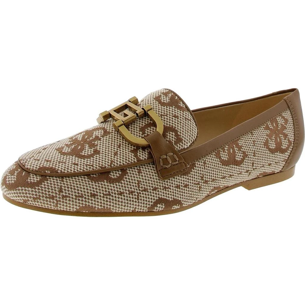 GUESS GWISAAC2 Womens Chain Leather Loafers 1