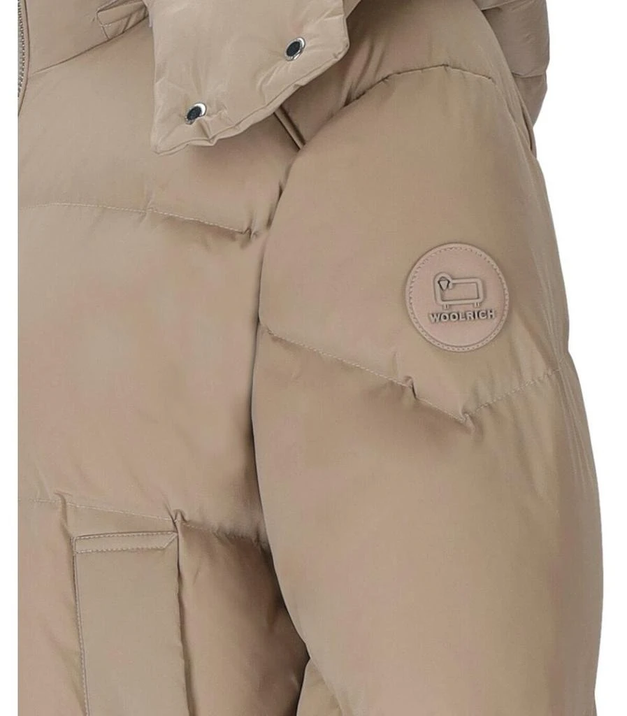 Woolrich WOOLRICH  ALSEA TAUPE SHORT HOODED DOWN JACKET 3