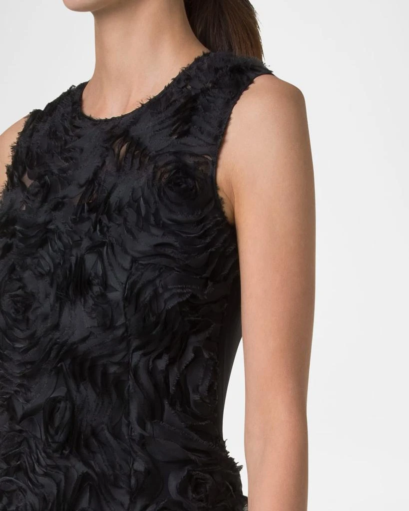 Akris Mixed-Media 3D Carnation Tulle Dress 5