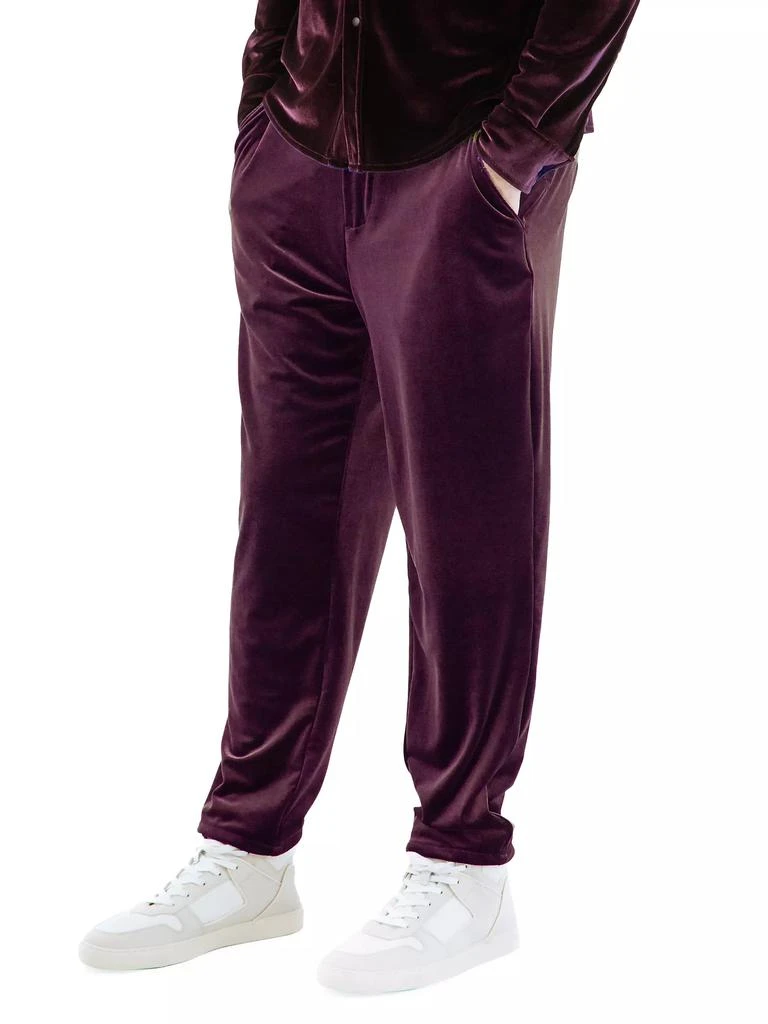 MONFRÈRE Velvet Flat-Front Pants 3